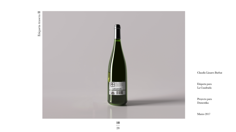 Diseño de una etiqueta de vino: La Cuadrada. 16