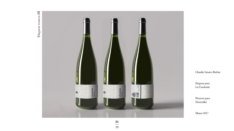 Diseño de una etiqueta de vino: La Cuadrada. 19