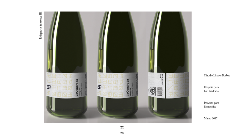 Diseño de una etiqueta de vino: La Cuadrada. 20