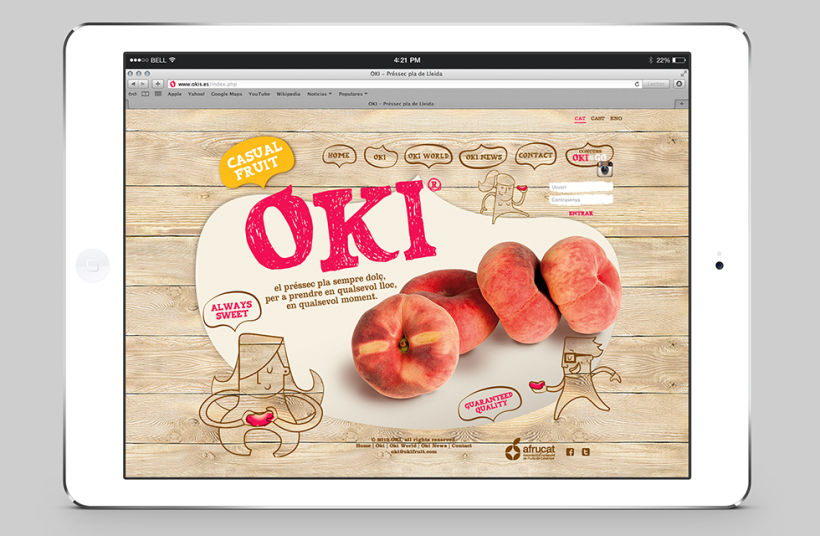 OKI. Brand, advertising, packaging and website for fruit brand 1