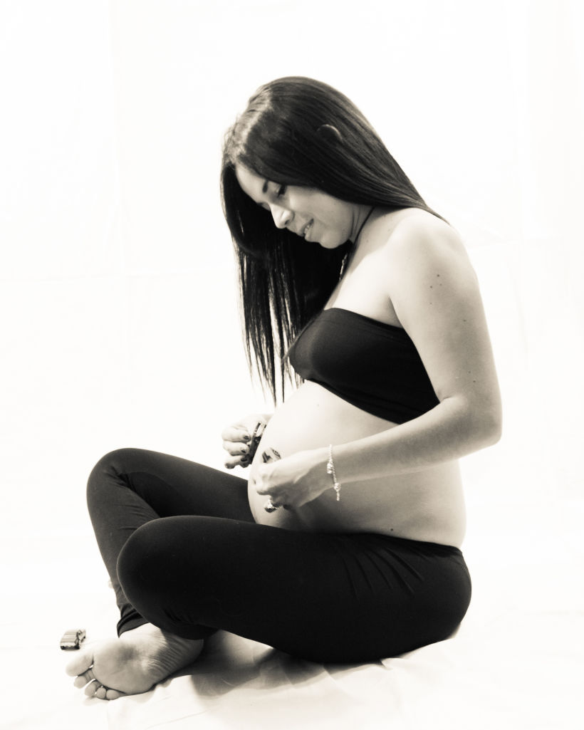 Fotografía en Estudio en casa: Embarazo 2