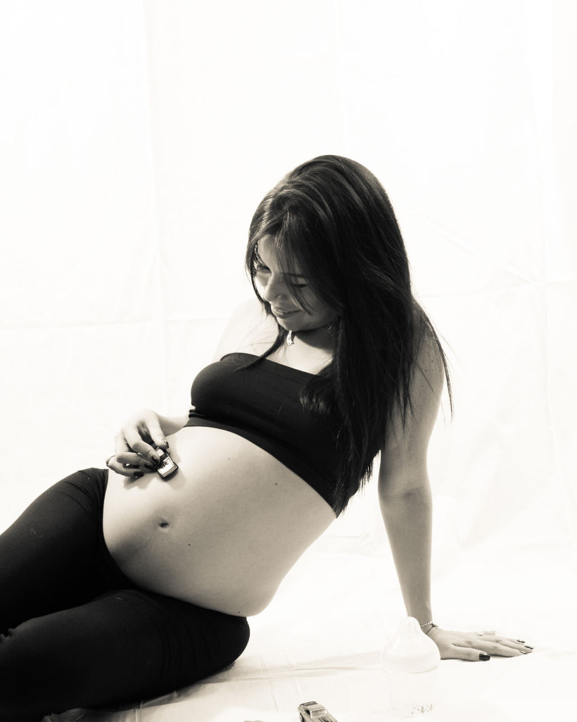 Fotografía en Estudio en casa: Embarazo 3