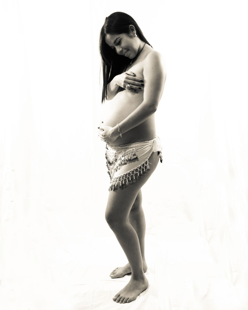Fotografía en Estudio en casa: Embarazo 4
