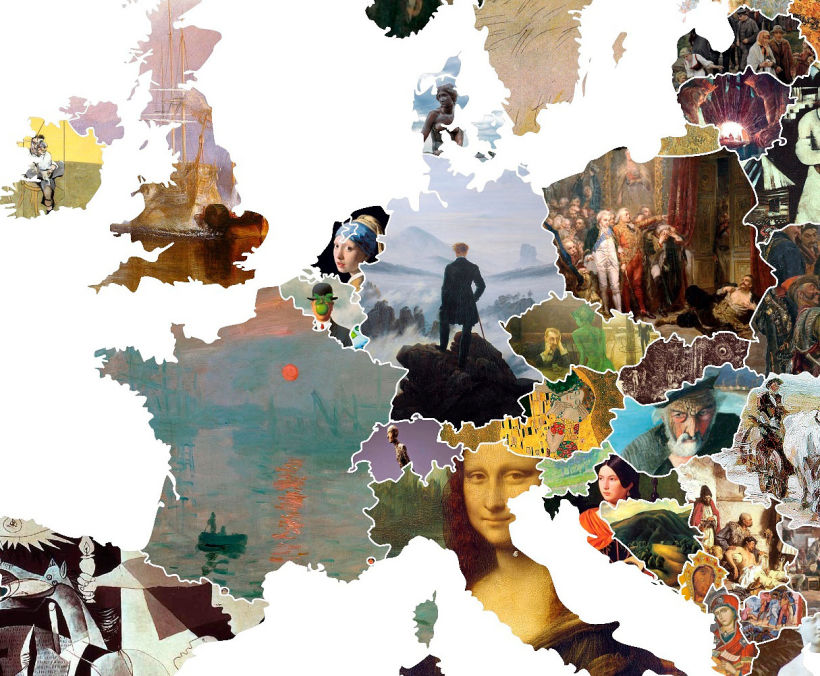 El arte más representativo de Europa en un mapa 10