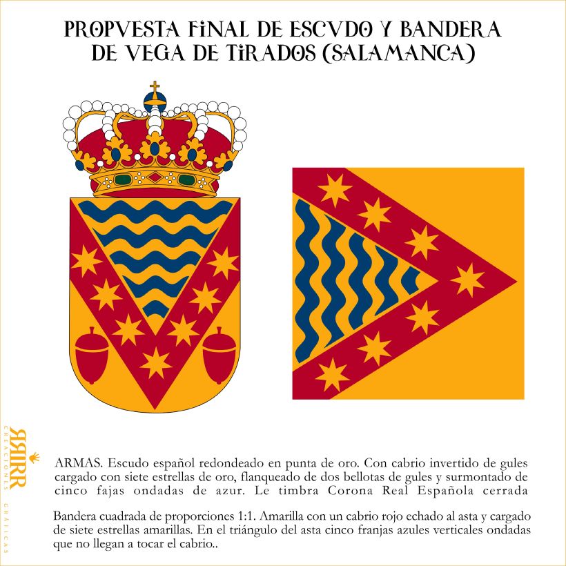 Escudo y Bandera de Vega de Tirados (Salamanca) -1