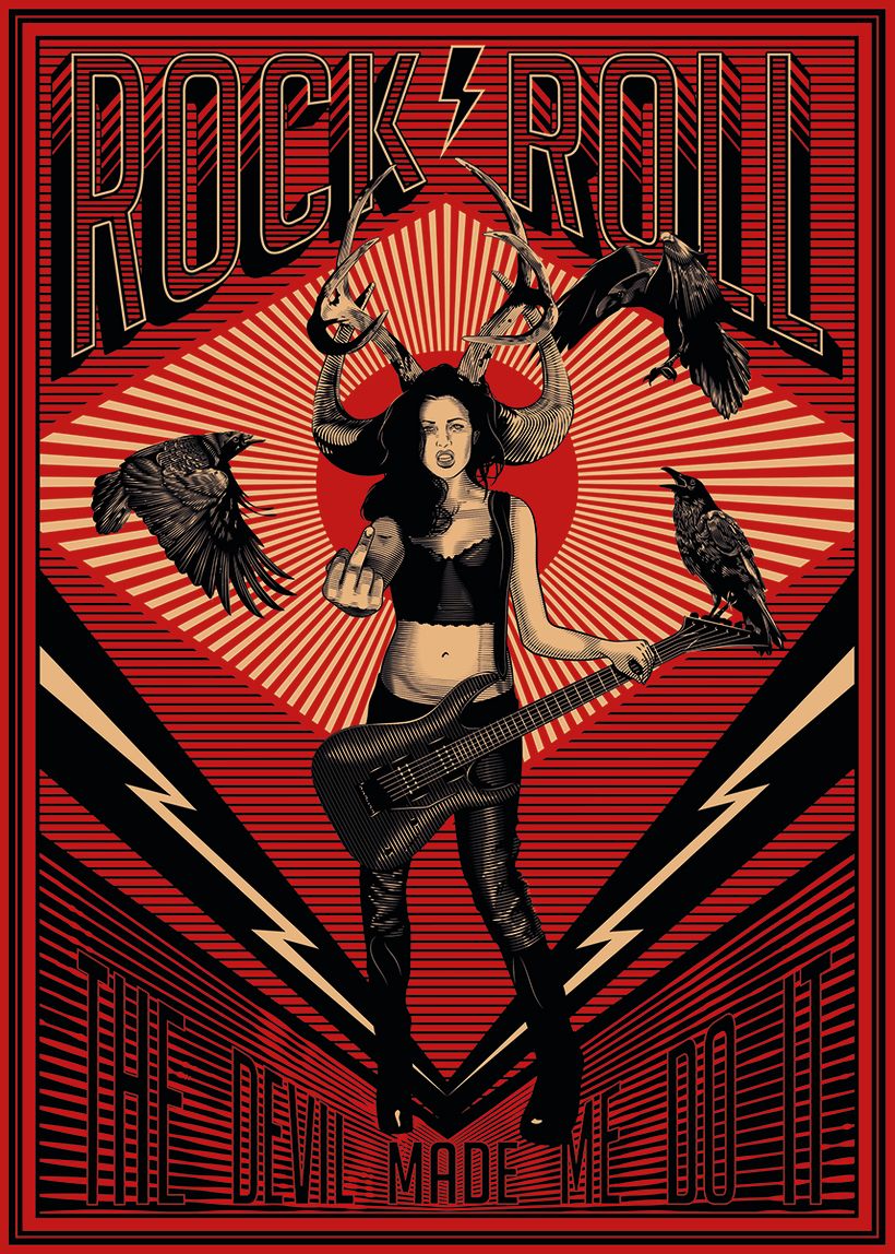  Rock Poster Rock n Roll