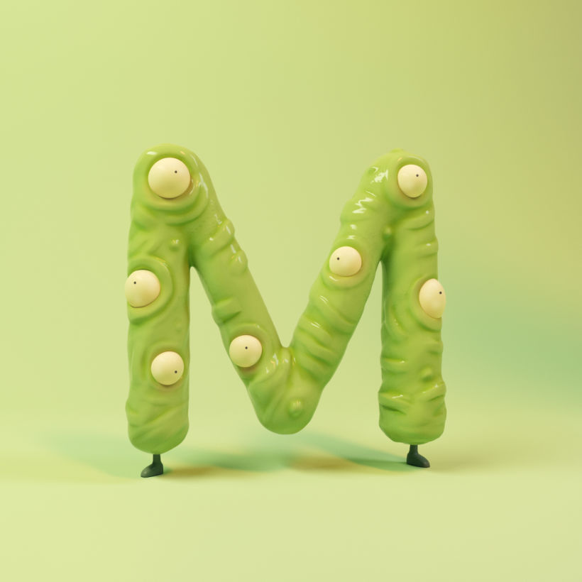 Litlle Monsters - 36days of type Alphabet 12