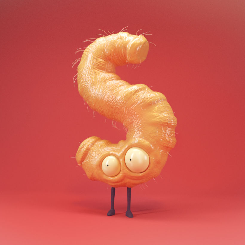 Litlle Monsters - 36days of type Alphabet 16