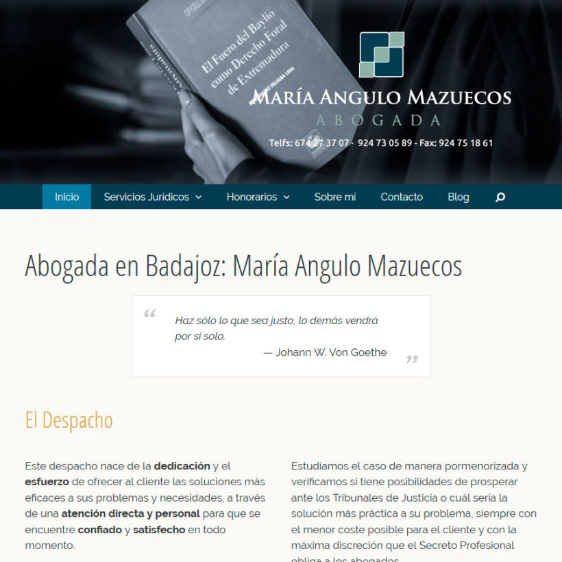 María Angulo -  Abogada en Badajoz 1