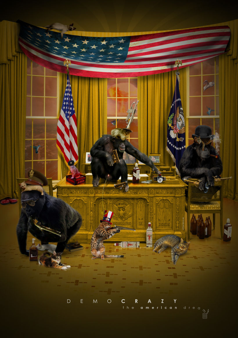 DEMOCRAZY “The american dream” - Collage digital | artwork 1