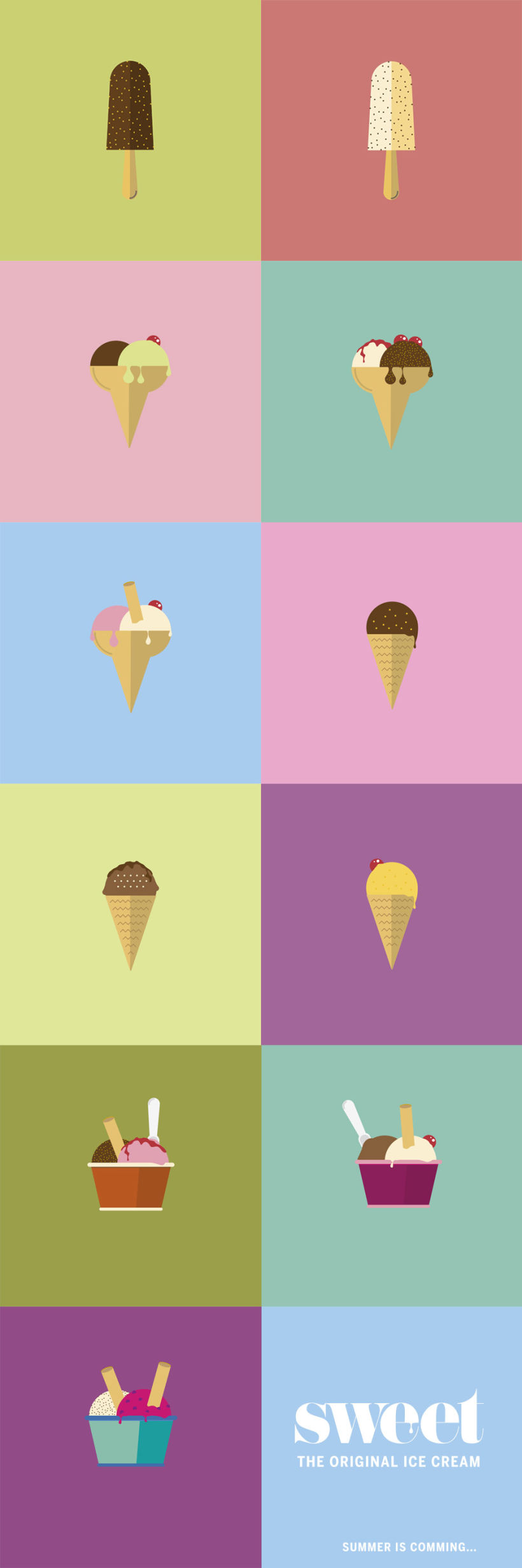 Sweet ice cream poster 2