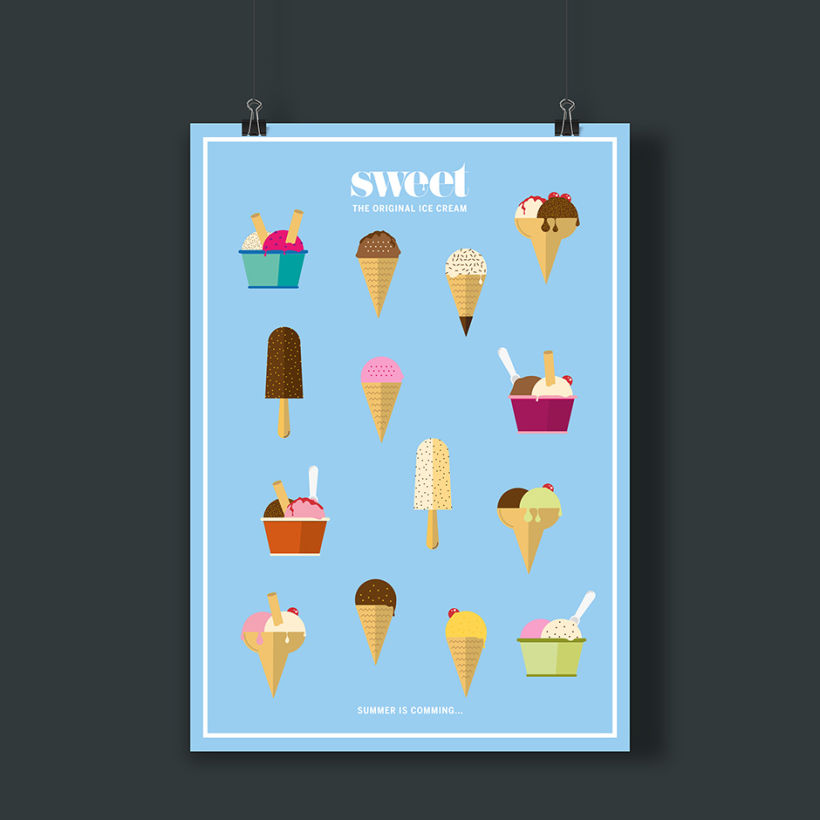 Sweet ice cream poster 0