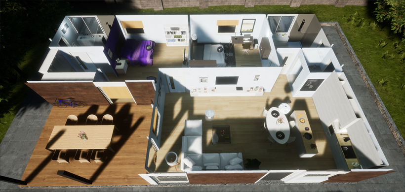 Casa Modular, Unreal Engine 4 4