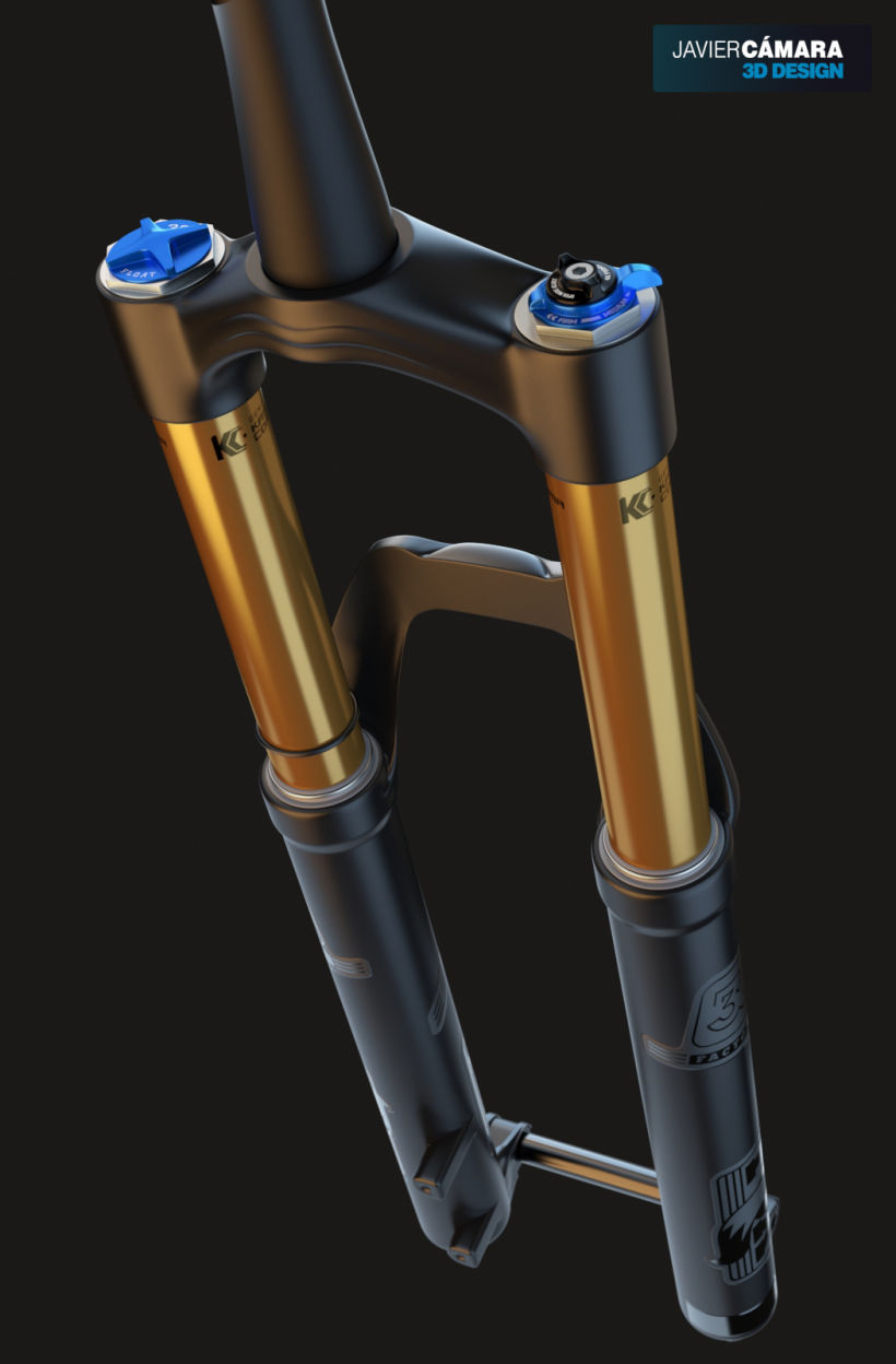 3D Modeling - Enduro Fork Fox 36 1