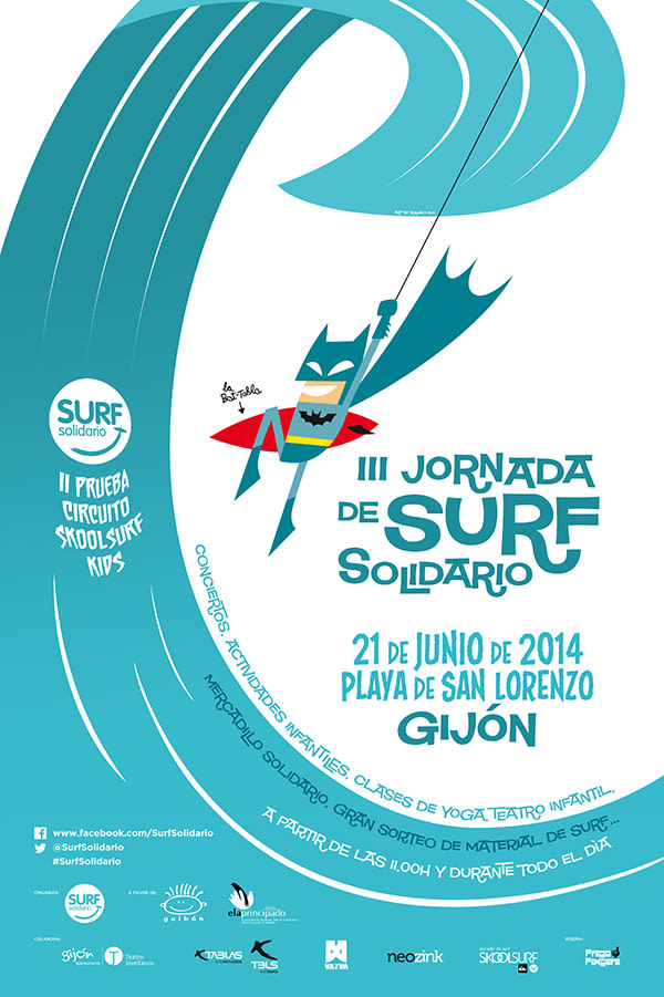 Roller e hijo. Surf solidario 2014 -1