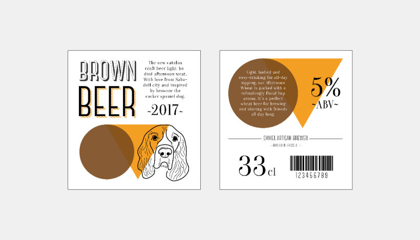 Brown beer corporate image 2