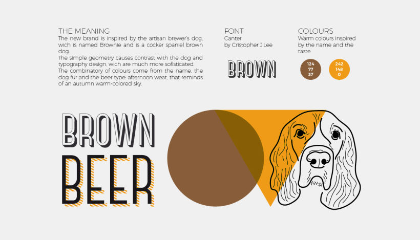 Brown beer corporate image 1