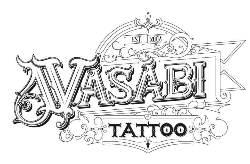 Lettering Wasabi Tattoo v1.0 -1