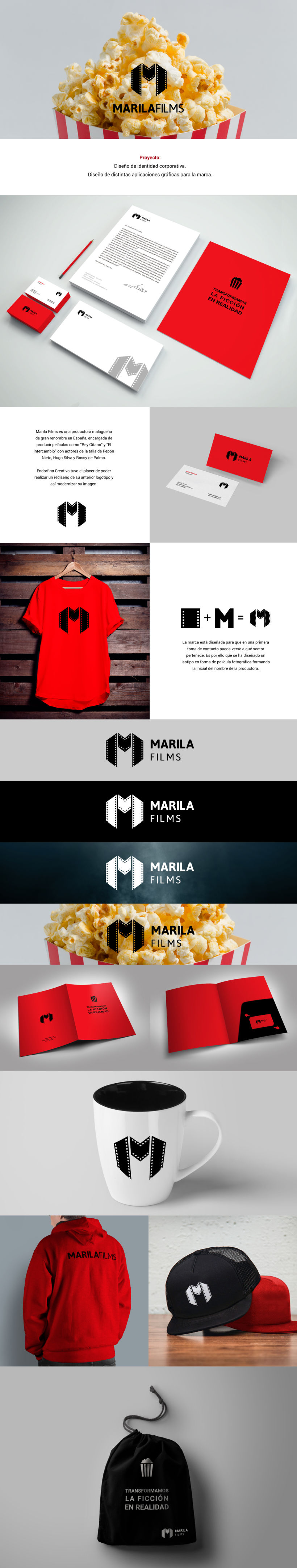 Identidad corporativa para MARILA FILMS 0