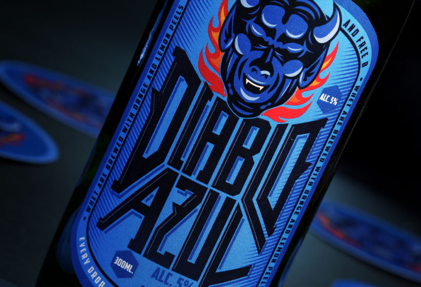 Diablo Azul Beer - Packaging 2
