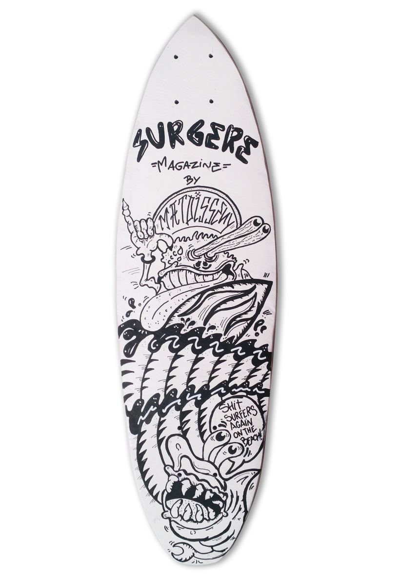 Skateboard • The Critter Surfer @matdisseny X @Surgeremagazine  #SkateArt -1