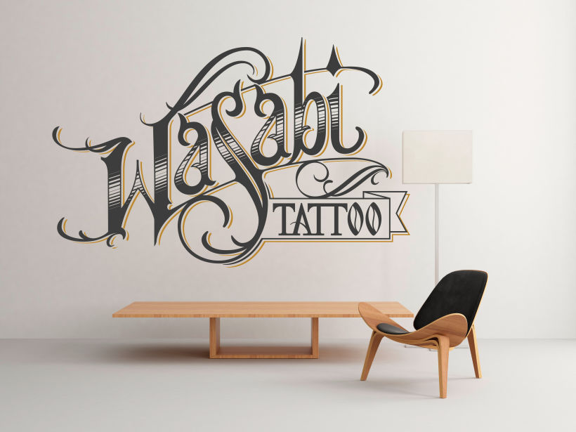 Lettering Wasabi Tattoo 2.0 2