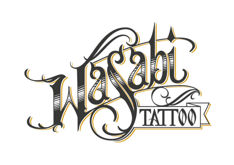 Lettering Wasabi Tattoo 2.0 0