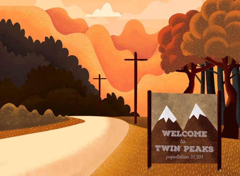 12 ilustradores y diseñadores revisitan Twin Peaks 14