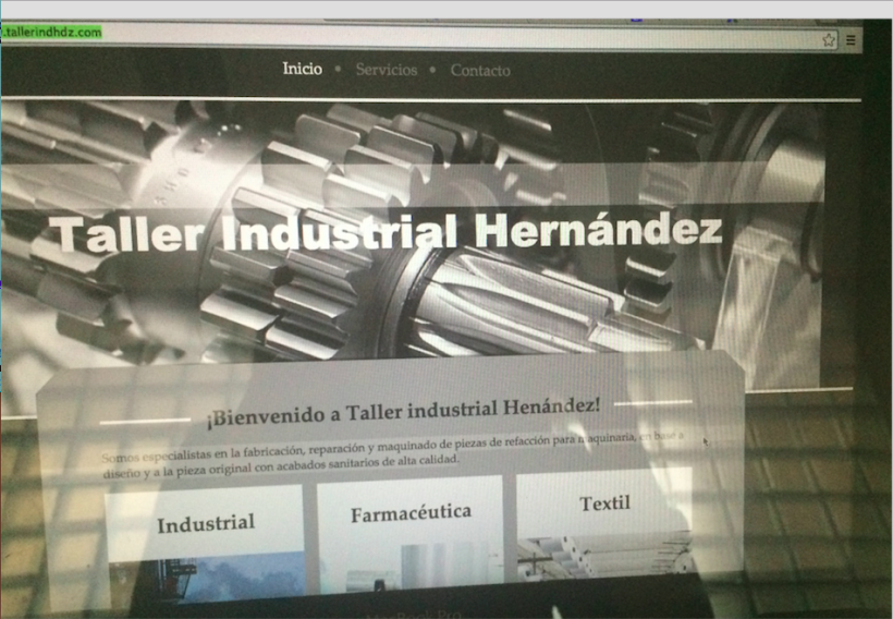 Página web de Taller industrial Harnández 0