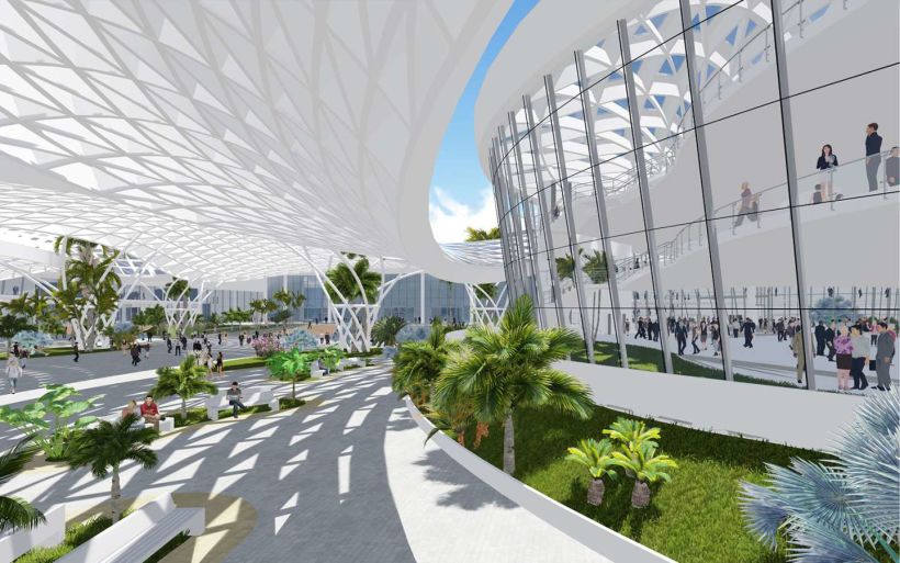 Diseño Arquitectónico Centro Ferial Internacional Y Convenciones 3