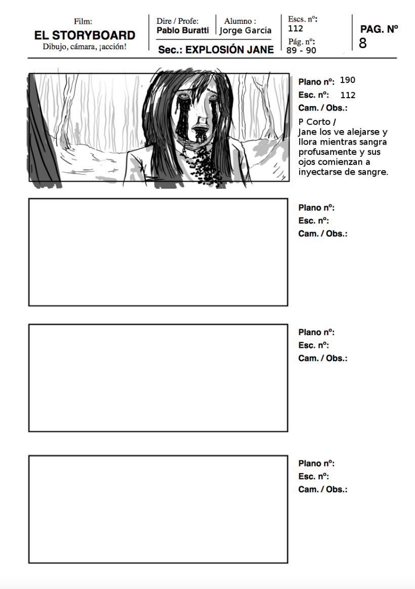 Mi Proyecto del curso: Ilustración de storyboards para Cine y Publicidad 3
