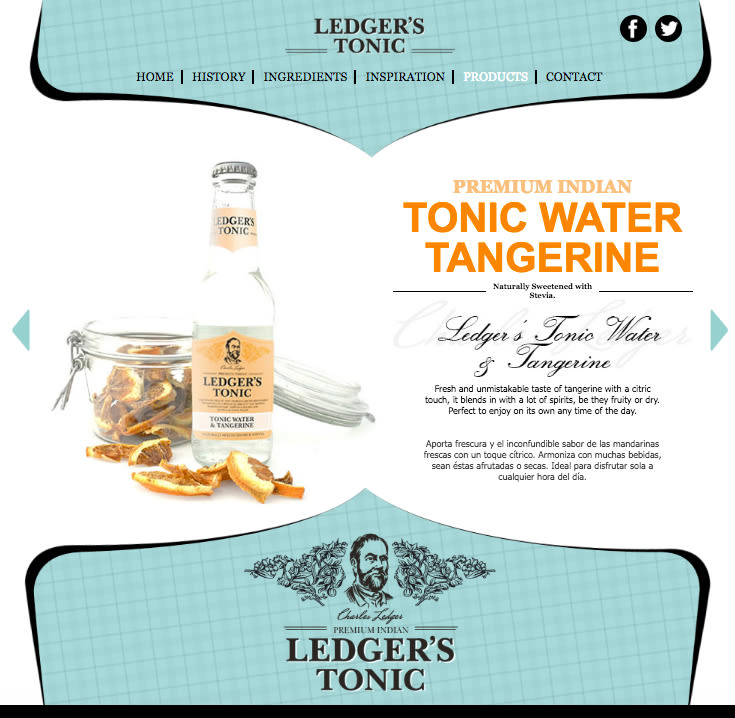 Web | Piezas Off/On para la marca de tónica premium 'Ledger' 7