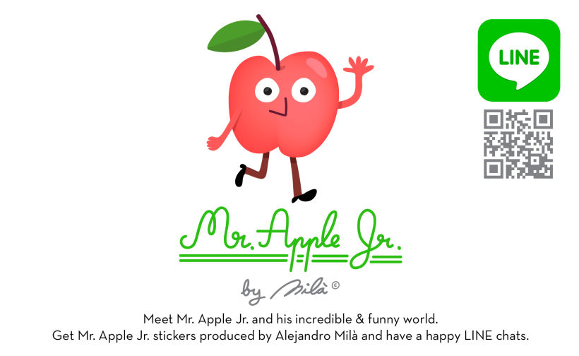 Mr. Apple Jr. - LINE stickers 1