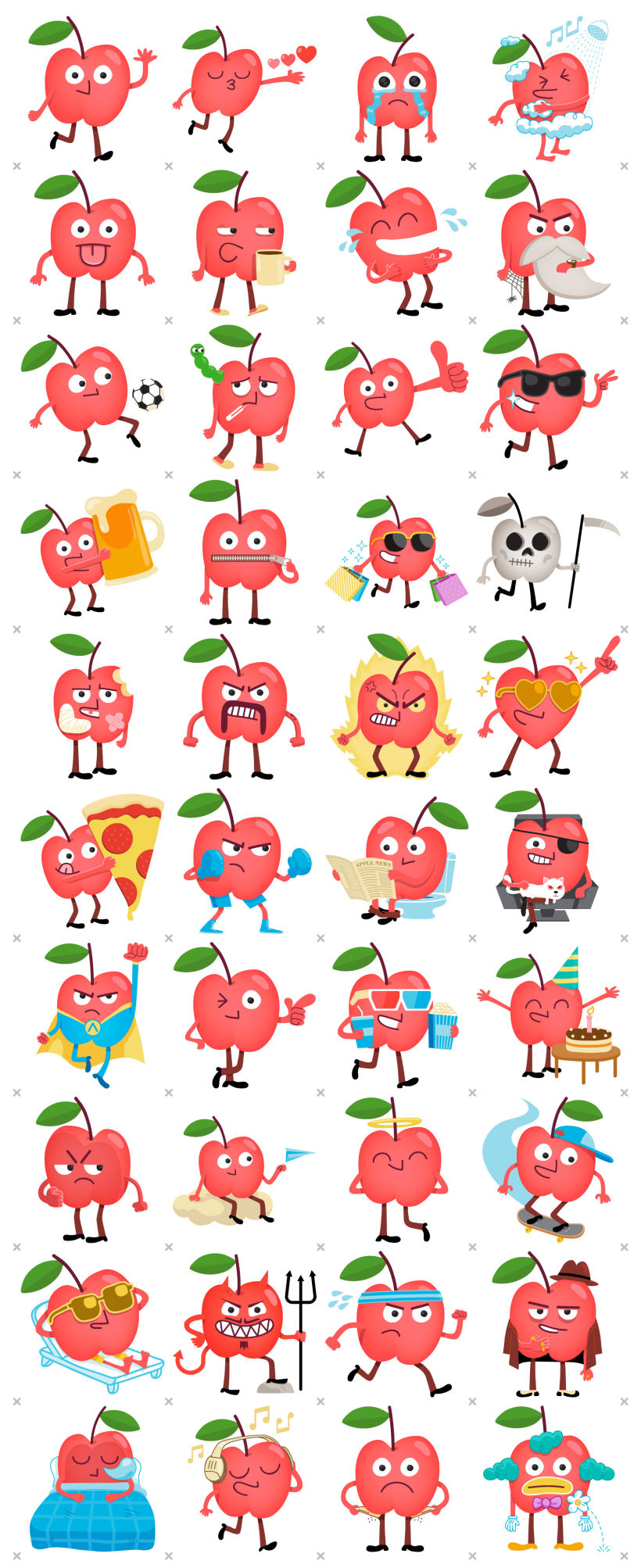 Mr. Apple Jr. - LINE stickers 2