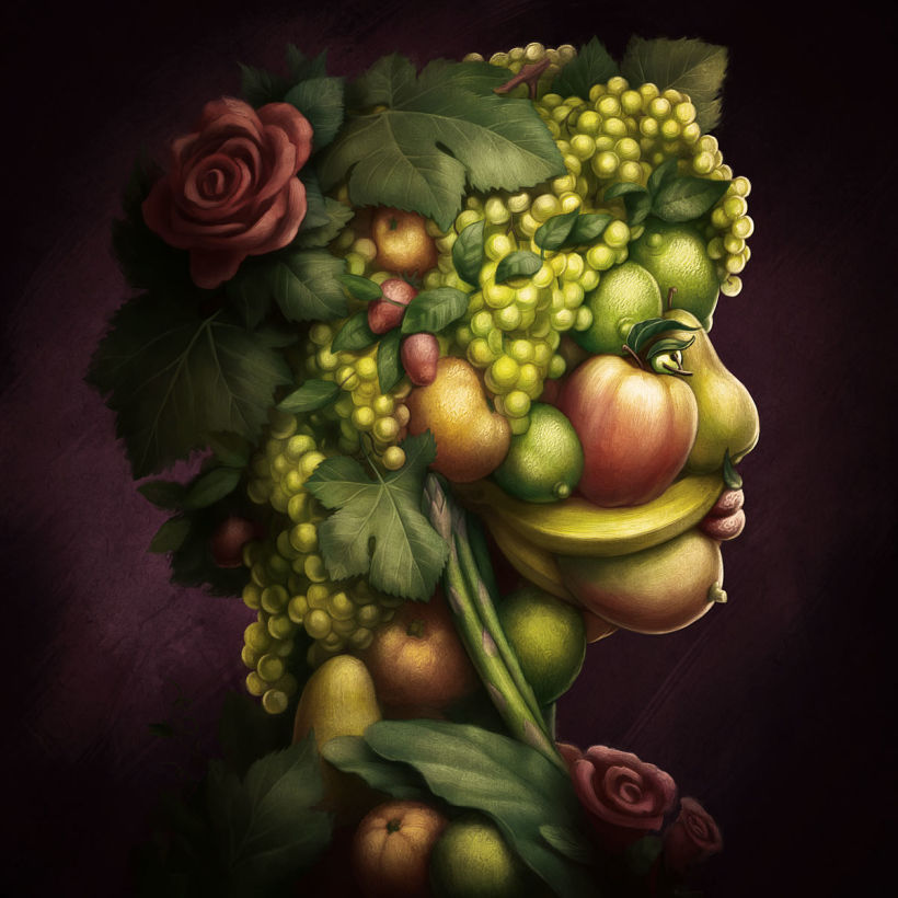 Retrato vegetal estilo Arcimboldo -1