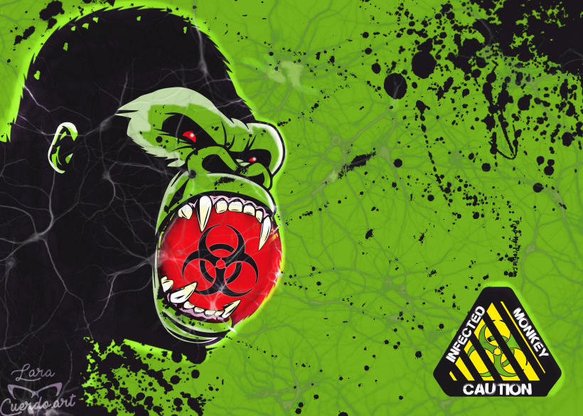 CAUTION: Infected monkey! :) 0