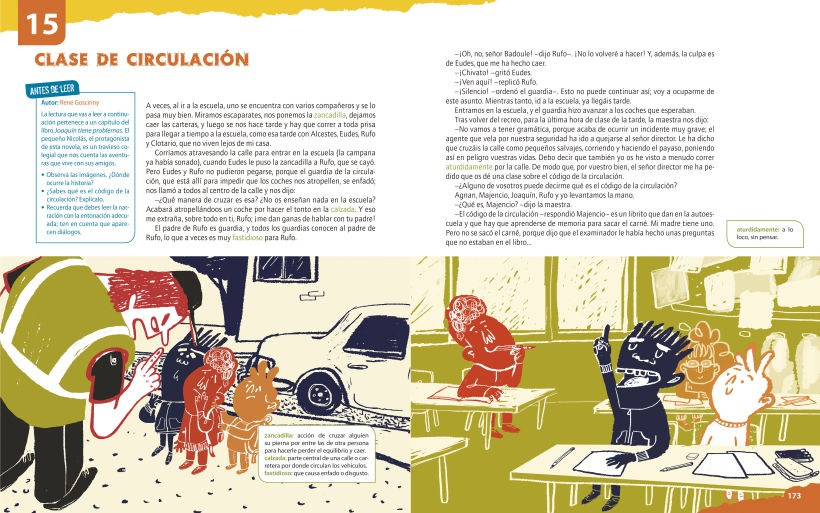 Traffic lesson | Textbook illustration 0