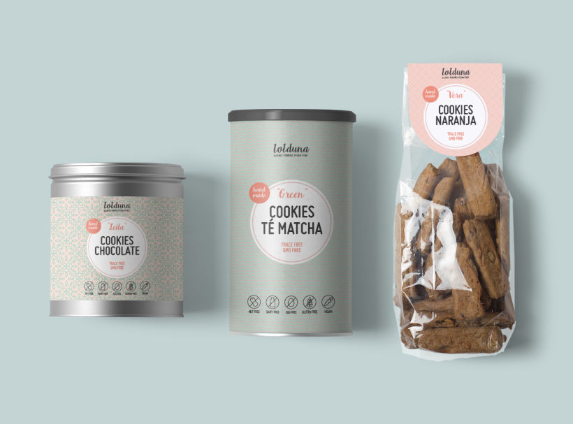 Tot d'una, allergy friendly vegan food · Branding & Packaging design 2