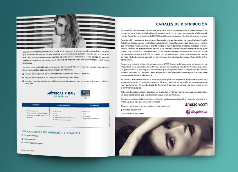 Maquetación estilo revista - Plan de Marketing Digital NIVEA Beauté 4