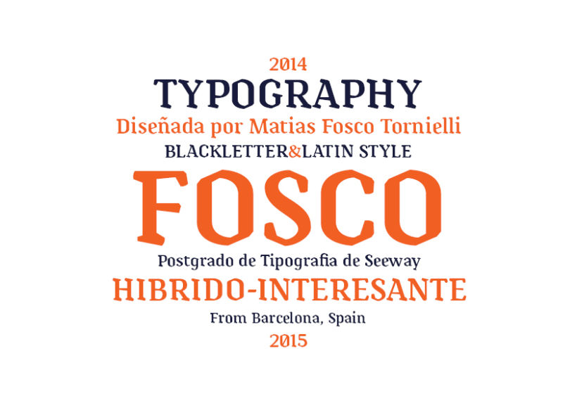 Tipografía Fosco, Premio Paco Bascuñán a la tipografía joven 2016 0
