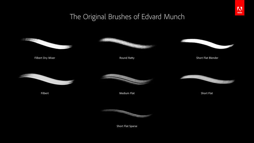 Adobe digitaliza y comparte los pinceles de 'El grito' de Munch 11