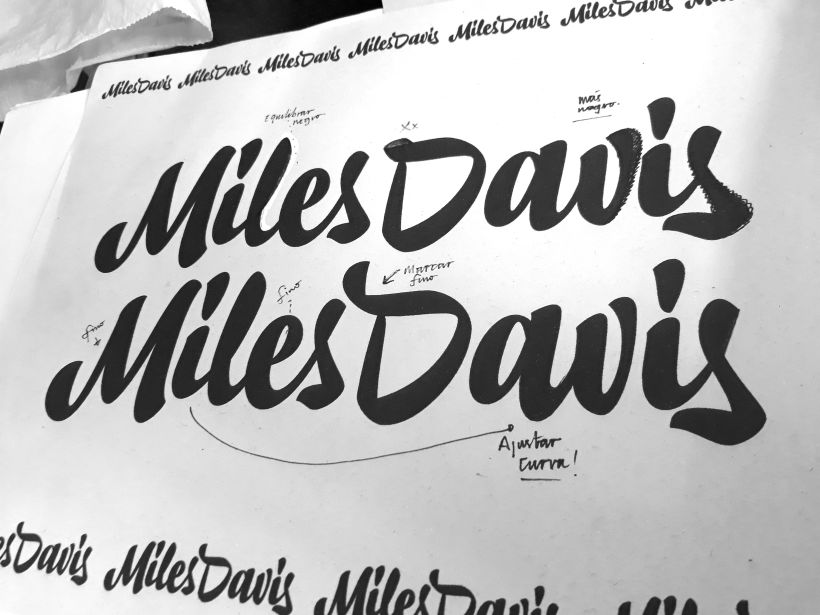 Miles Davis Lettering 1