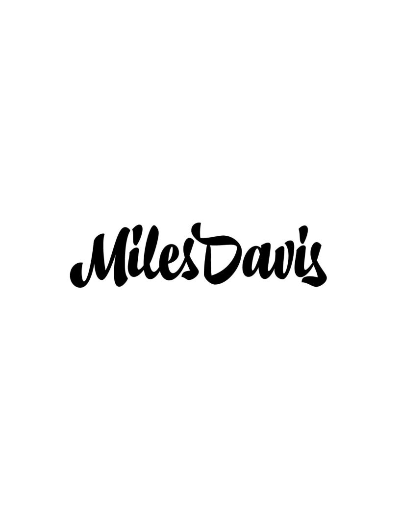 Miles Davis Lettering 4