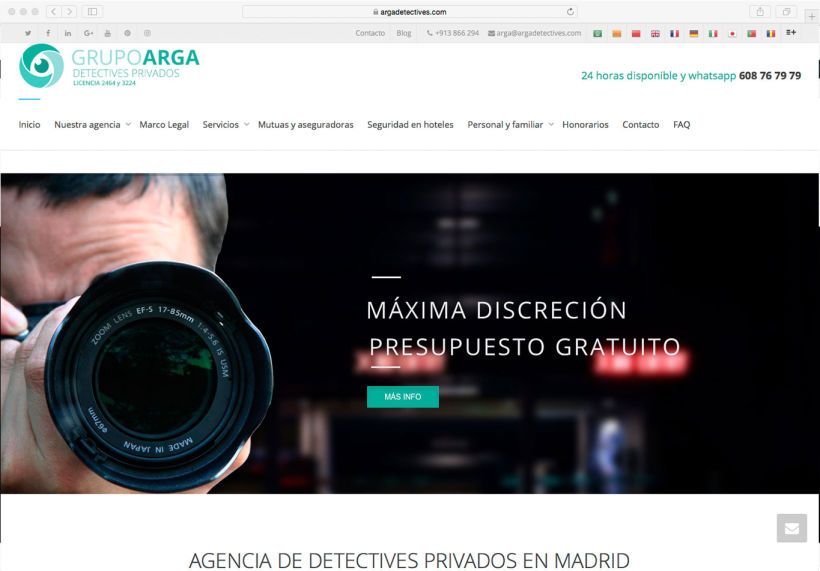 Página web Arga detectives -1
