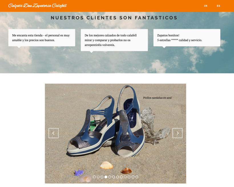 Diseño Web y Fotografia Zapateria -1