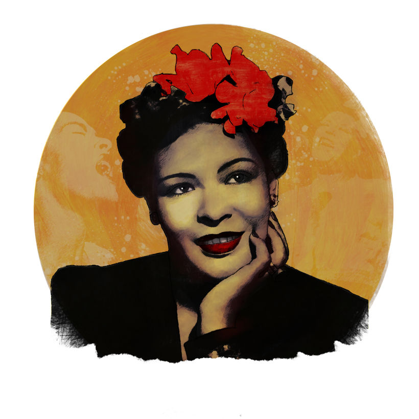 Mi Proyecto del curso: Retrato de Billie Holiday -1