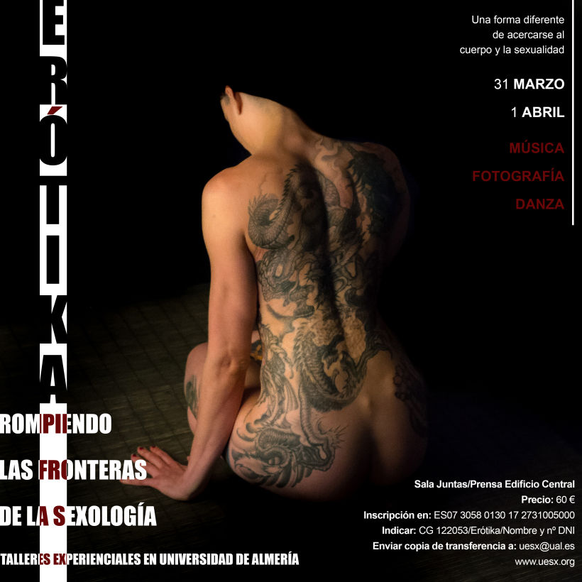 Cartel de Taller de Sexología impartido por la universidad de Almería. 0