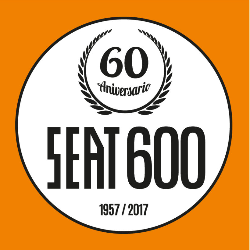Logotipo Seat600 60 aniversario Monocromo 1