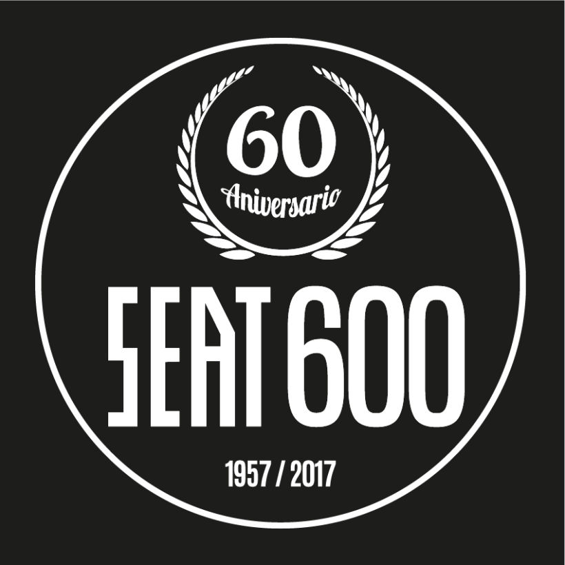 Logotipo Seat600 60 aniversario Monocromo 2