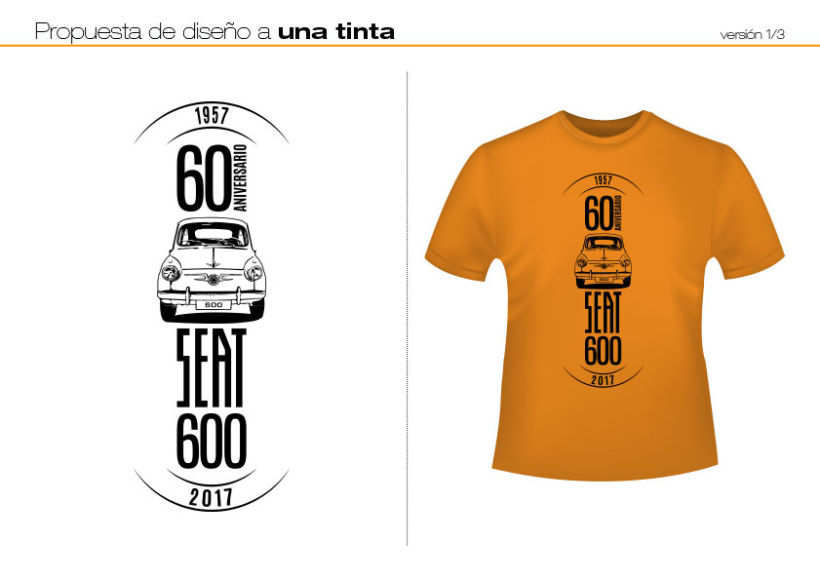 Camisetas 60 aniversario SEAT 600 0